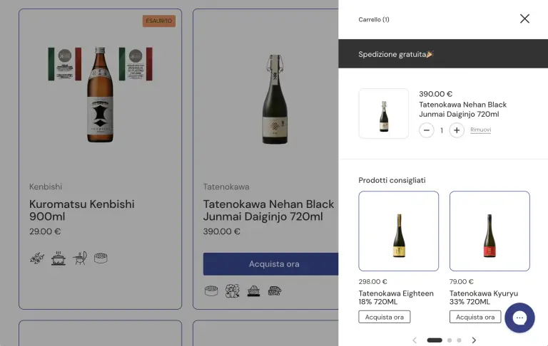 Shop digital di Sake company